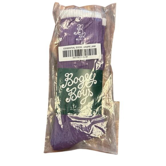 NWT Bogey Boys Macklemore Essential Long Crew Sock in Grape Jam Men’s Size 9-12 - Picture 4 of 4